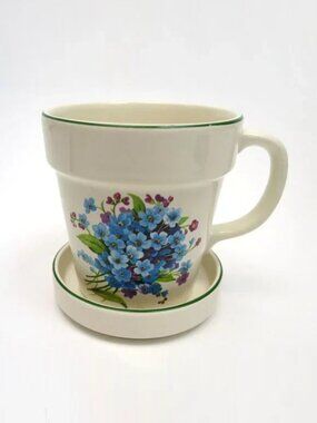 Vintage Flower Pot Floral Mug England